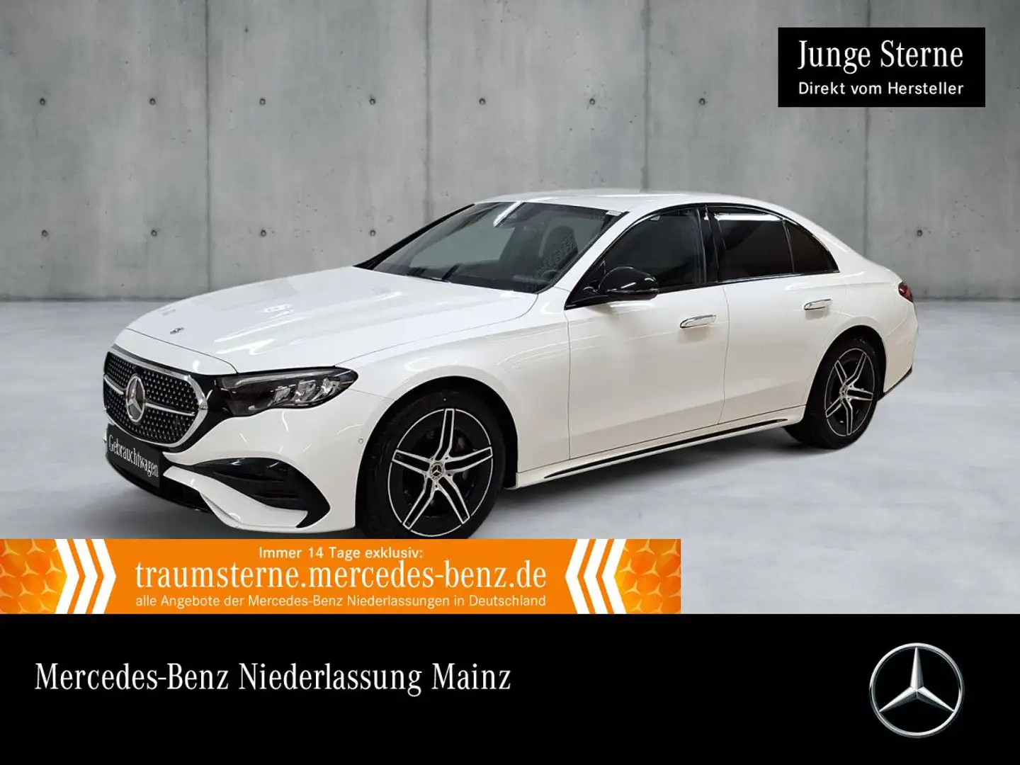 Mercedes-Benz E 200 AMG Distr. LED Night Kamera Spurhalt-Ass PTS Weiß - 1