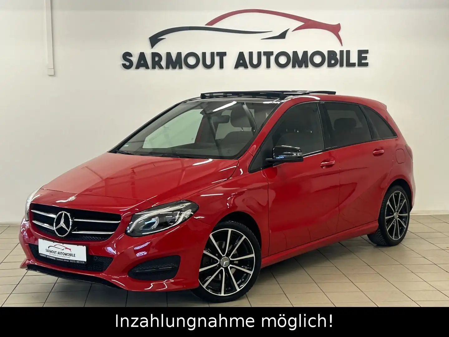 Mercedes-Benz B 180 PANO 2 HAND LED LEDER SHZ PDC NAVI TOP Rouge - 1