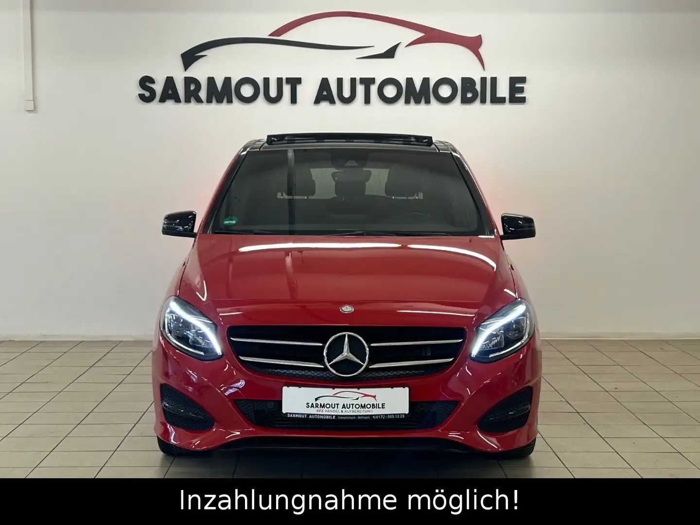 Mercedes-Benz B 180 PANO 2 HAND LED LEDER SHZ PDC NAVI TOP Rouge - 2