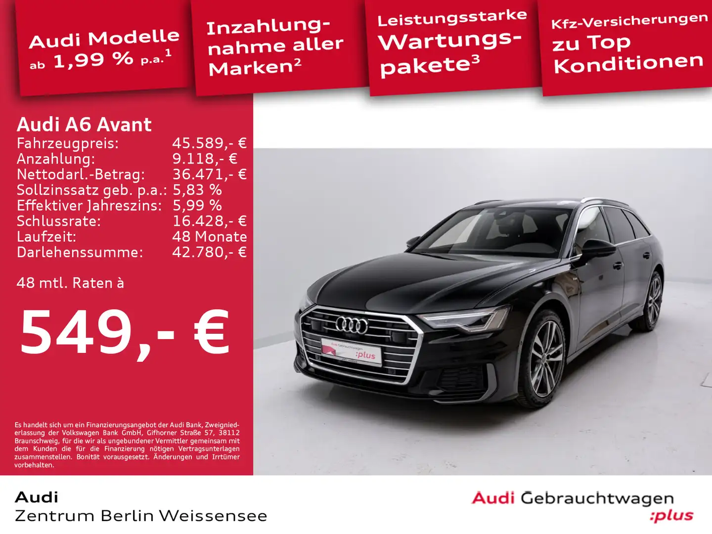 Audi A6 40 TDI S-TRO*SPORT*MATRIX*360*NAVI*SHZ* Schwarz - 1
