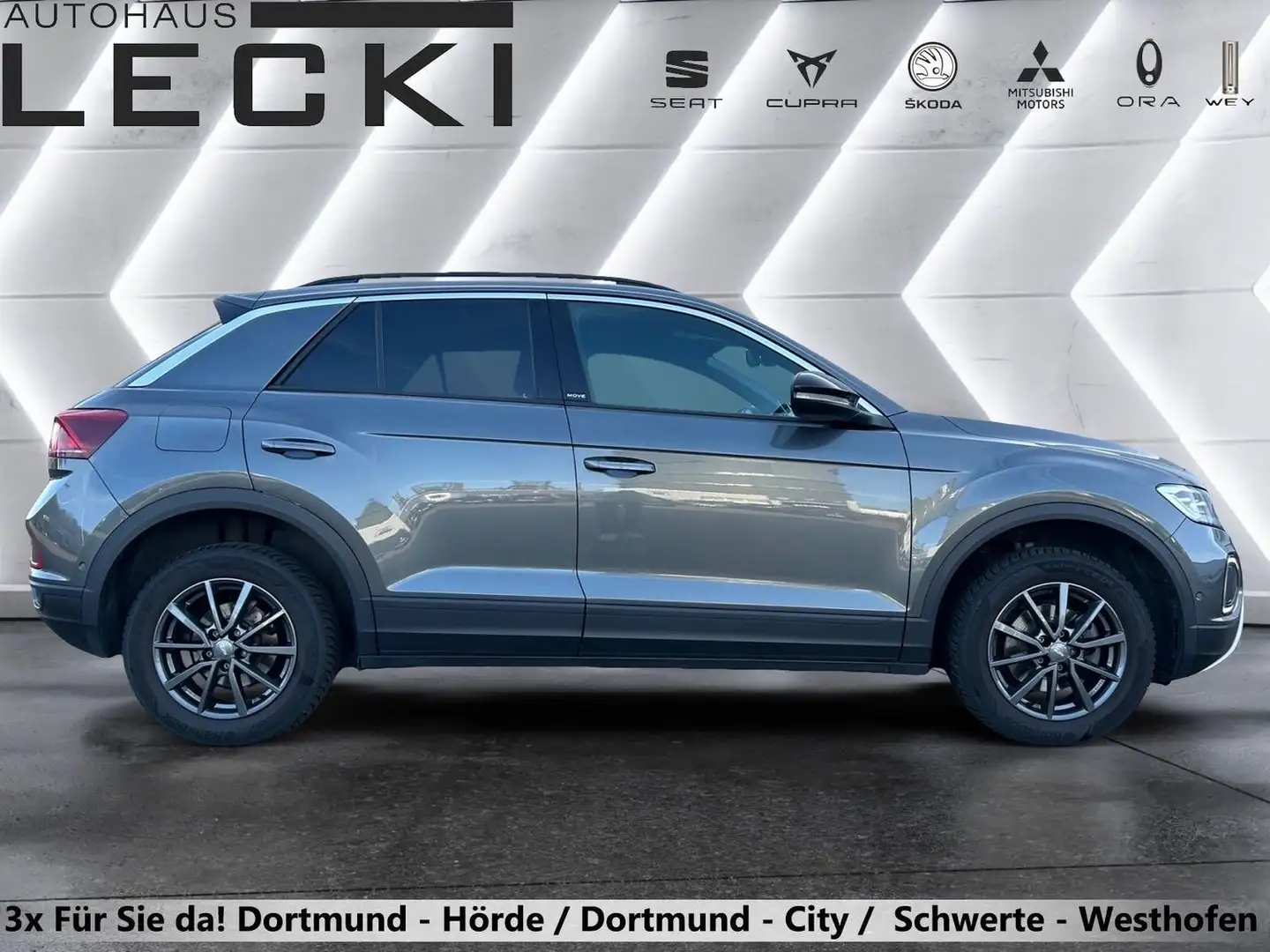 Volkswagen T-Roc Life 1.5 TSi DSG *AHK*SHZ*NAVI*FULL-LINK*PDC* Grau - 2
