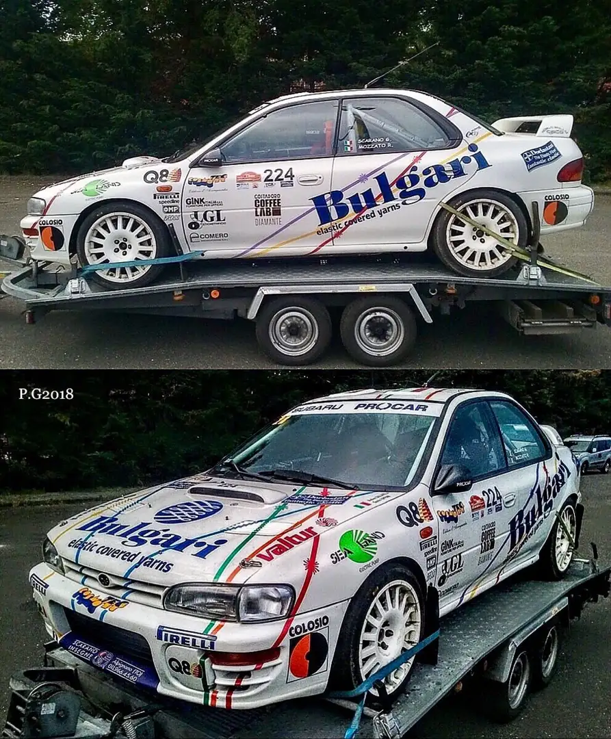 Subaru Impreza 555 GRUPPO A LIVREA BULGARI DALLAVILLA-FAPPANI 97 Blanco - 2