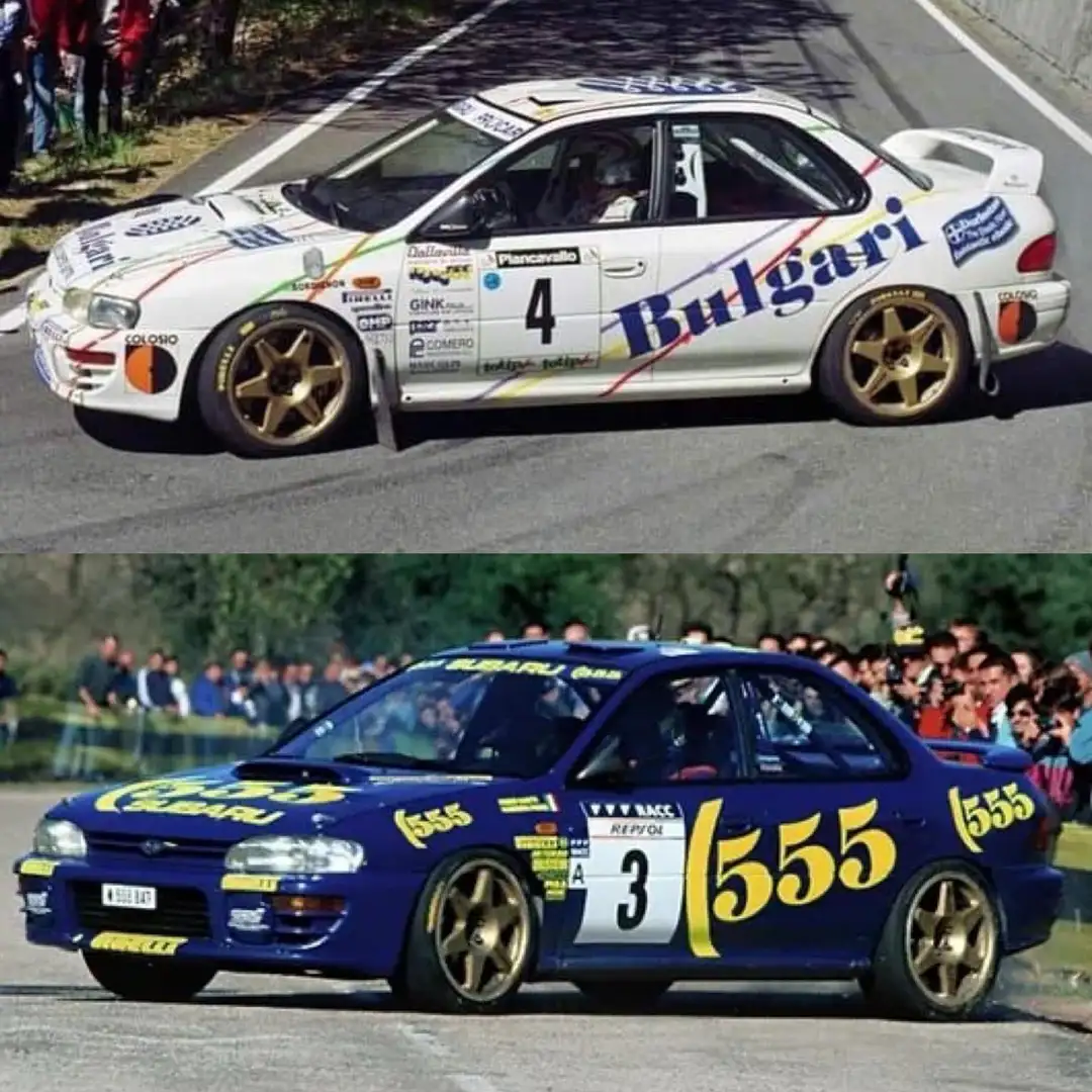 Subaru Impreza 555 GRUPPO A LIVREA BULGARI DALLAVILLA-FAPPANI 97 Blanco - 1