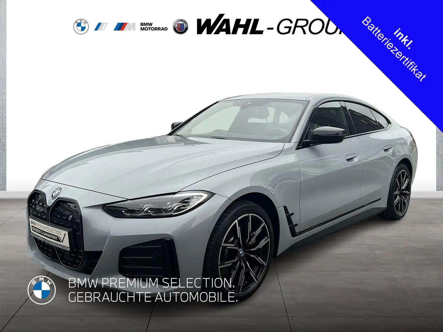 BMW i4 eDrive35 Gran Coupé 100%Akku M Sport AHK HiFi Head Gris - 1