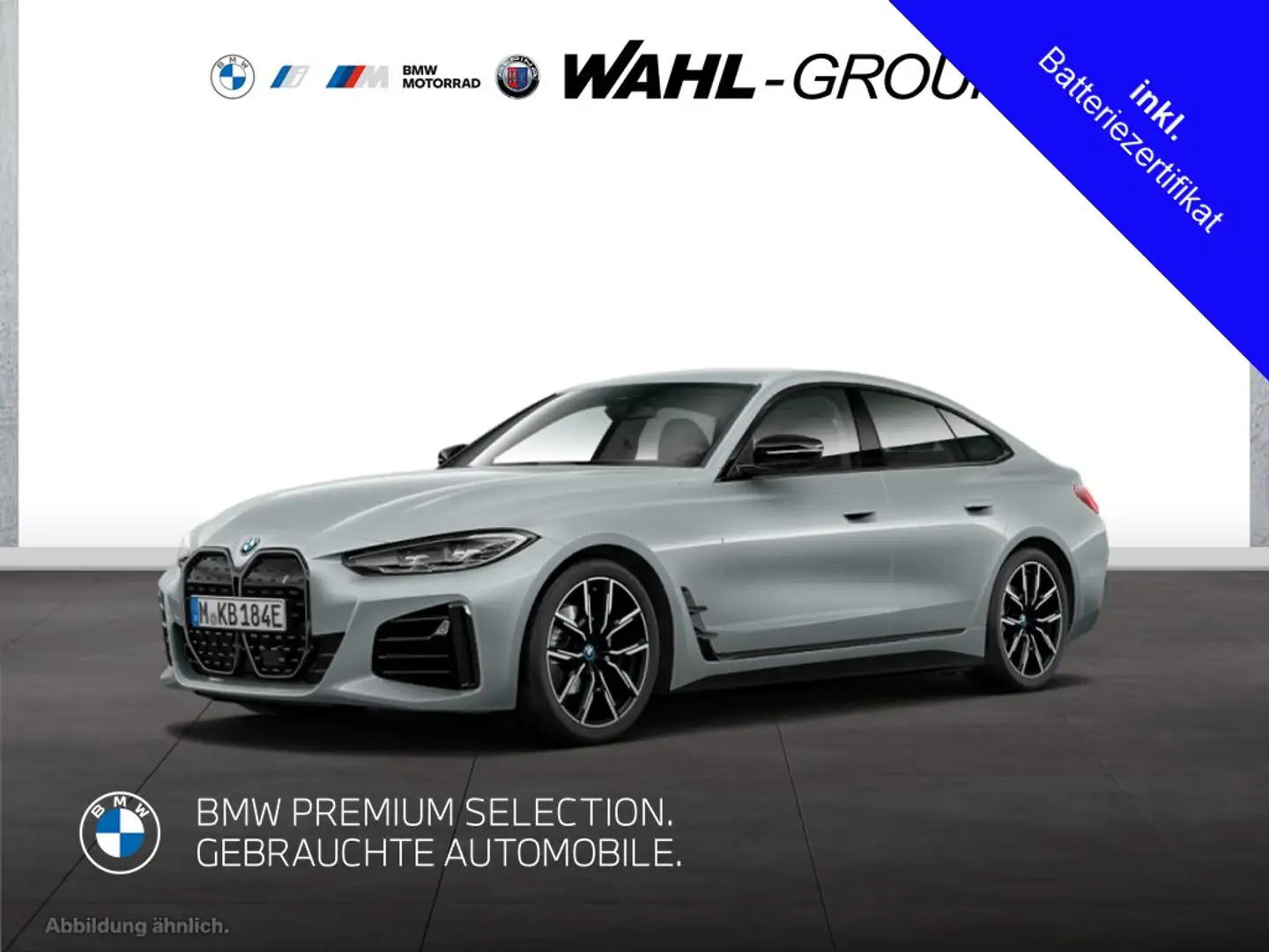 BMW i4 eDrive35 Gran Coupé M Sport AHK HiFi HeadUp Grau - 1