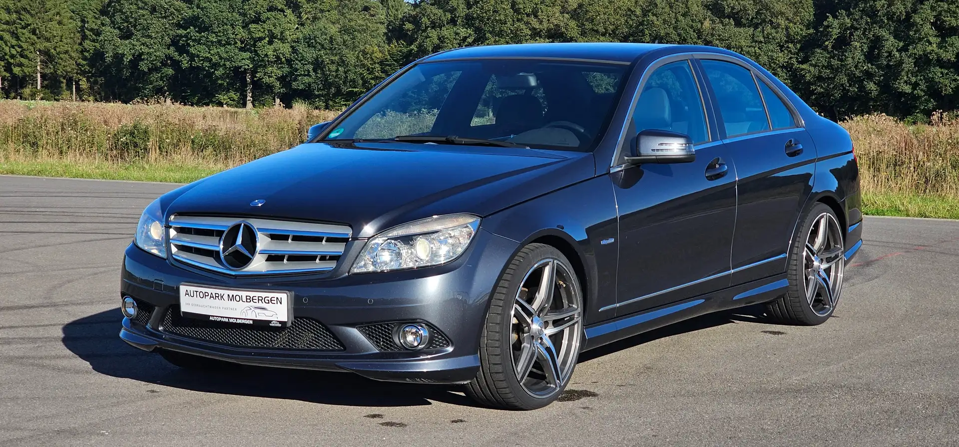 Mercedes-Benz C 200 C 200 CGI AMG Paket Avantgarde Teilleder Garantie Grijs - 2