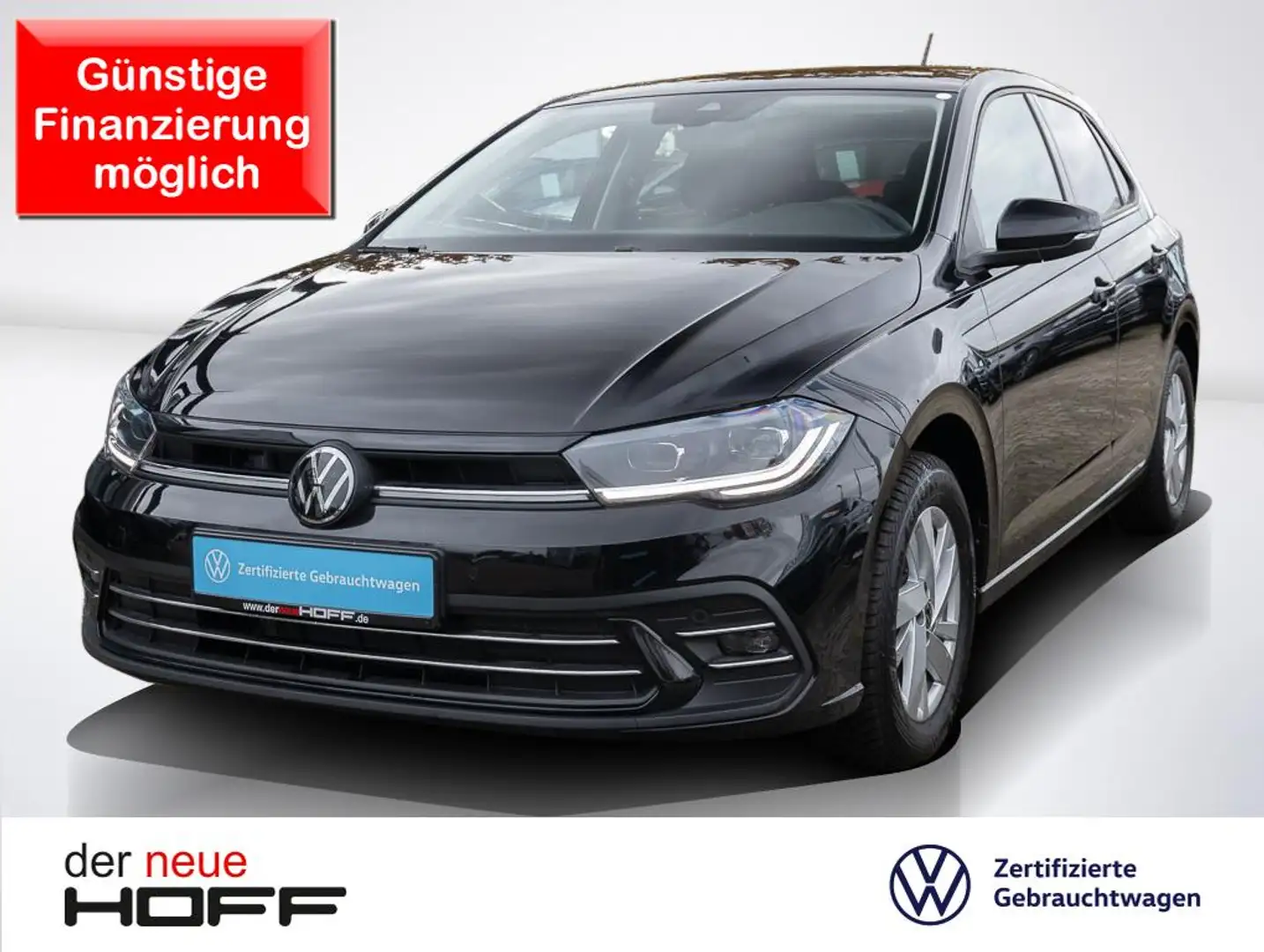 Volkswagen Polo 1.0 TSI OPF Style Navi Kamera IQ-Drive Ganzjahresr Schwarz - 1