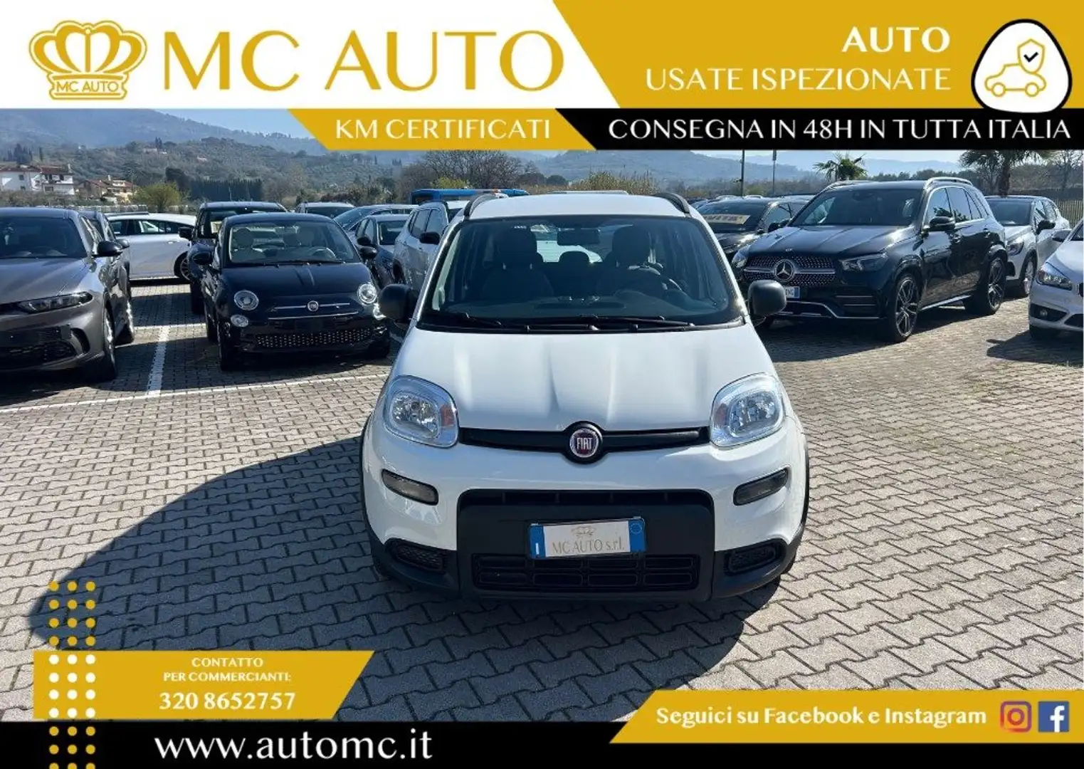 Fiat Panda 1.0 FireFly S&S Hybrid City Life PROMO CON FINANZI Bianco - 2