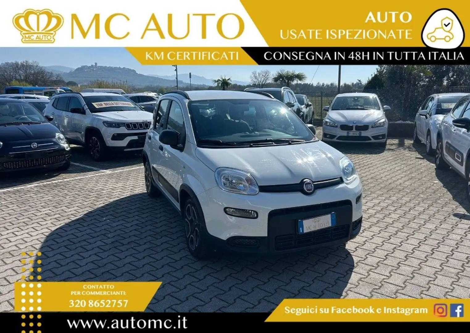 Fiat Panda 1.0 FireFly S&S Hybrid City Life PROMO CON FINANZI Bianco - 1