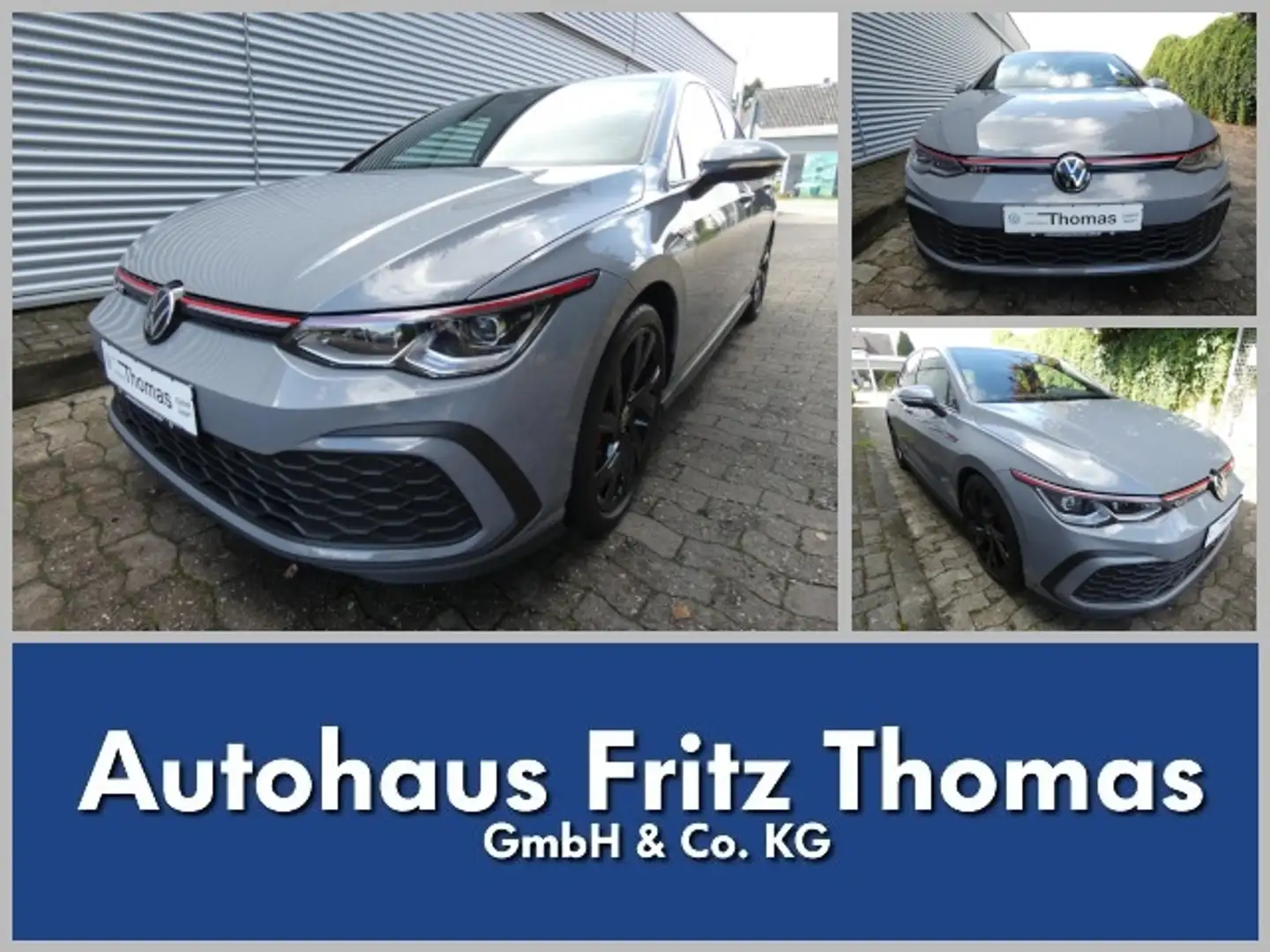 Volkswagen Golf VIII 2.0 TSI DSG GTI LED-Matrix Navi AHK RKamera Grau - 1