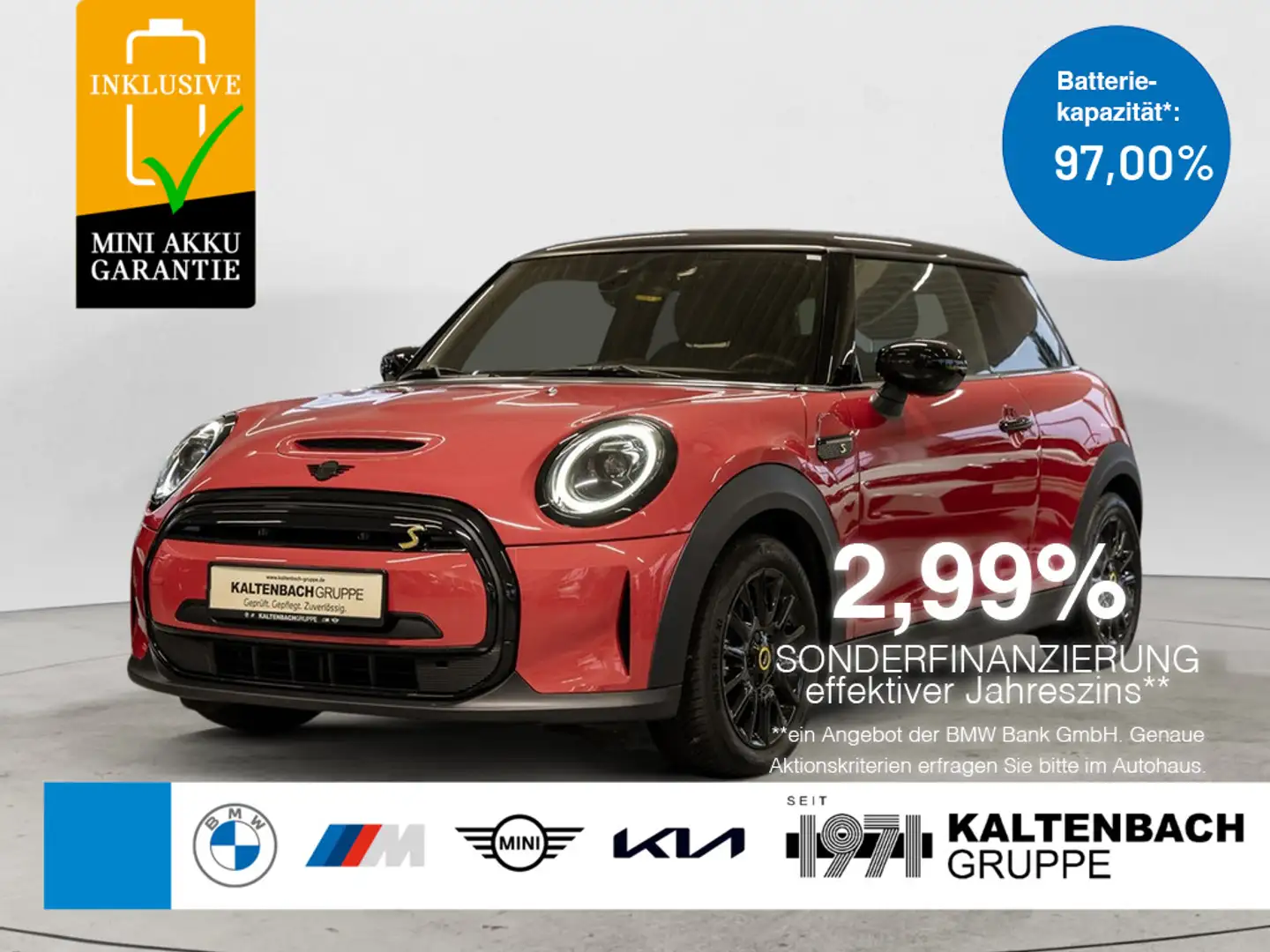 MINI Cooper SE Classic Trim FACEL. LED SHZ PDC Rouge - 1