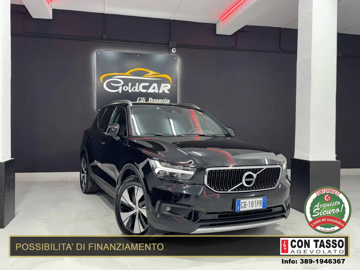 Volvo XC40 XC40 2.0 d3 Momentum auto my21 Nero - 1