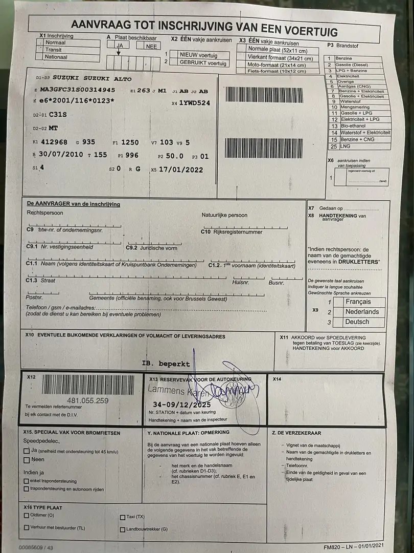 Suzuki Alto Suzaki Alto 2010 Airco + contrôle technique - 2