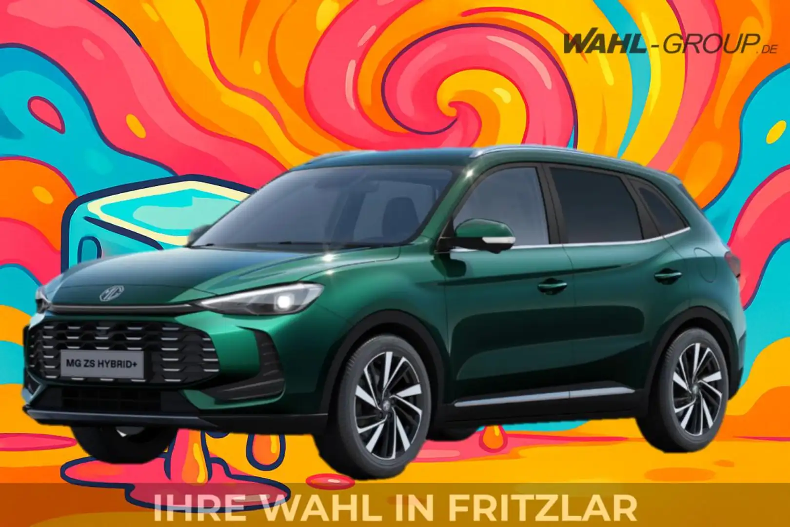 MG ZS Hybrid+ Luxury🔥 SOMMER-SPECIAL 🔥🍧 Diese Leasing Grün - 1
