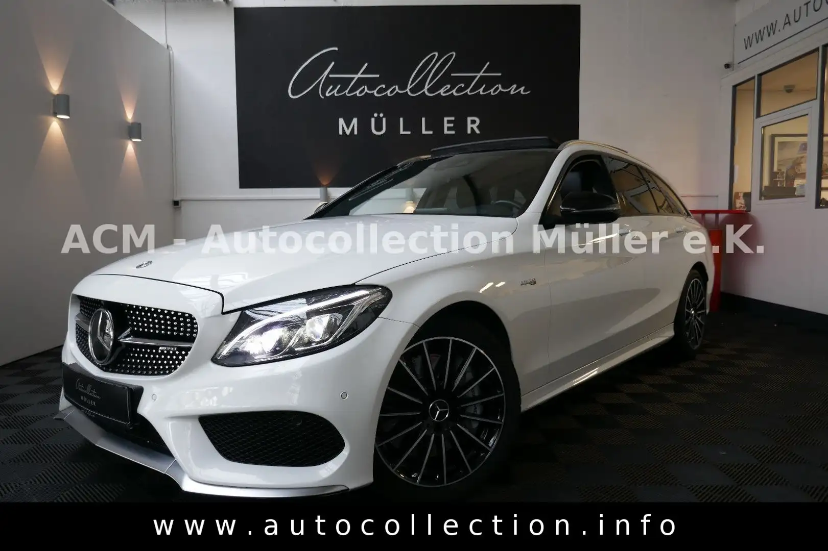Mercedes-Benz C 43 AMG *Pano*LED*Head-Up*Leder*360°*Burmester* Blanc - 1