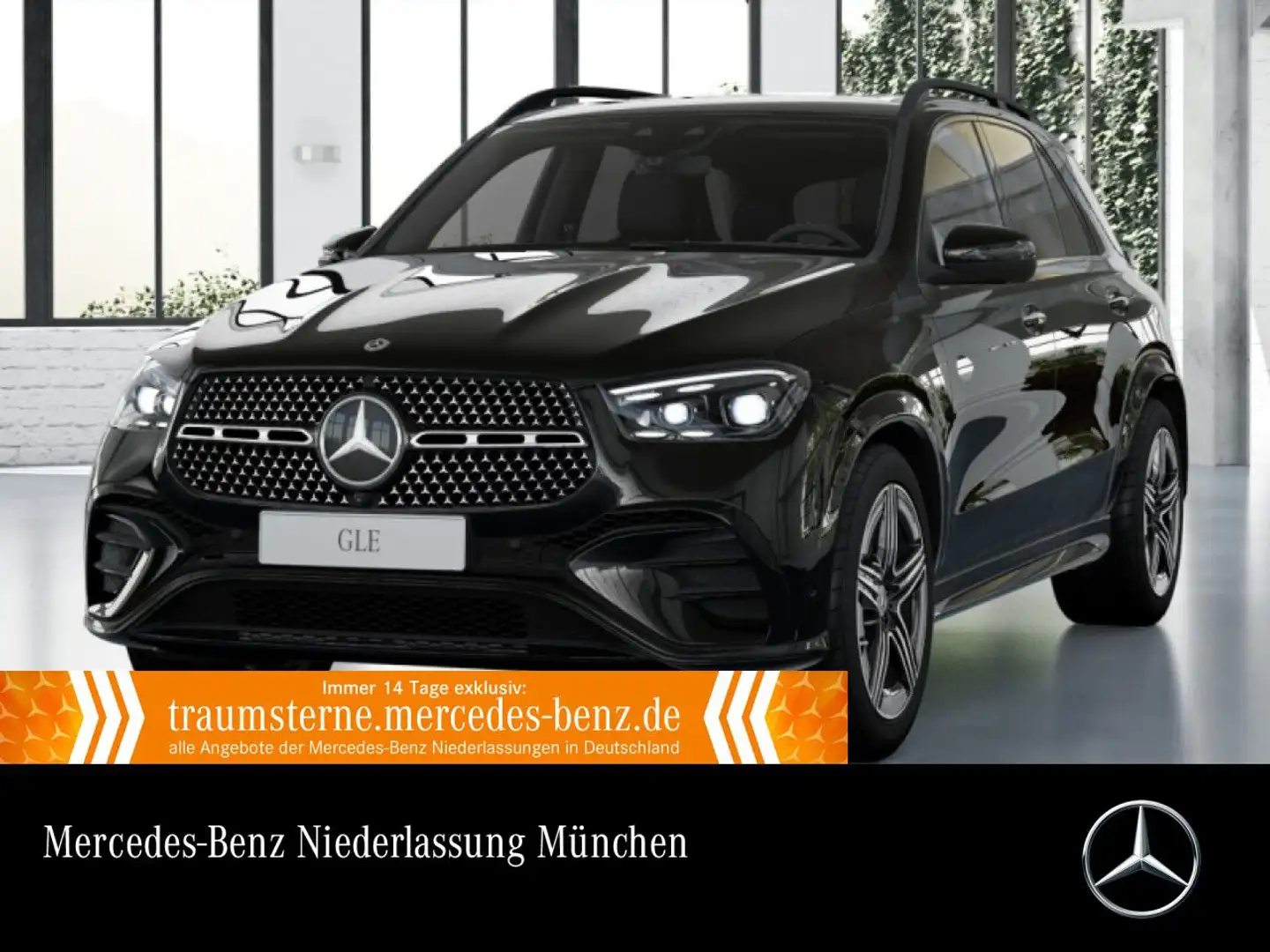 Mercedes-Benz GLE 450 d 4M AMG+NIGHT+PANO+360+AHK+MULTIBEAM+SPUR Schwarz - 1