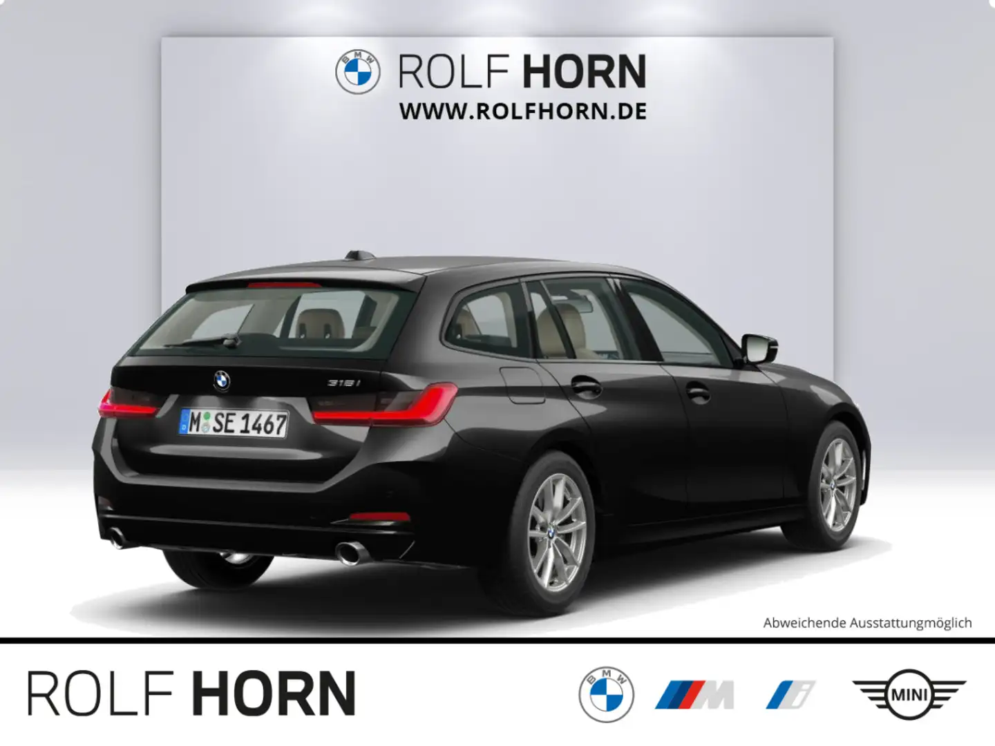 BMW 318 i Touring Auto Navi Klima Sitzhzg. HiFi RFK Schwarz - 2