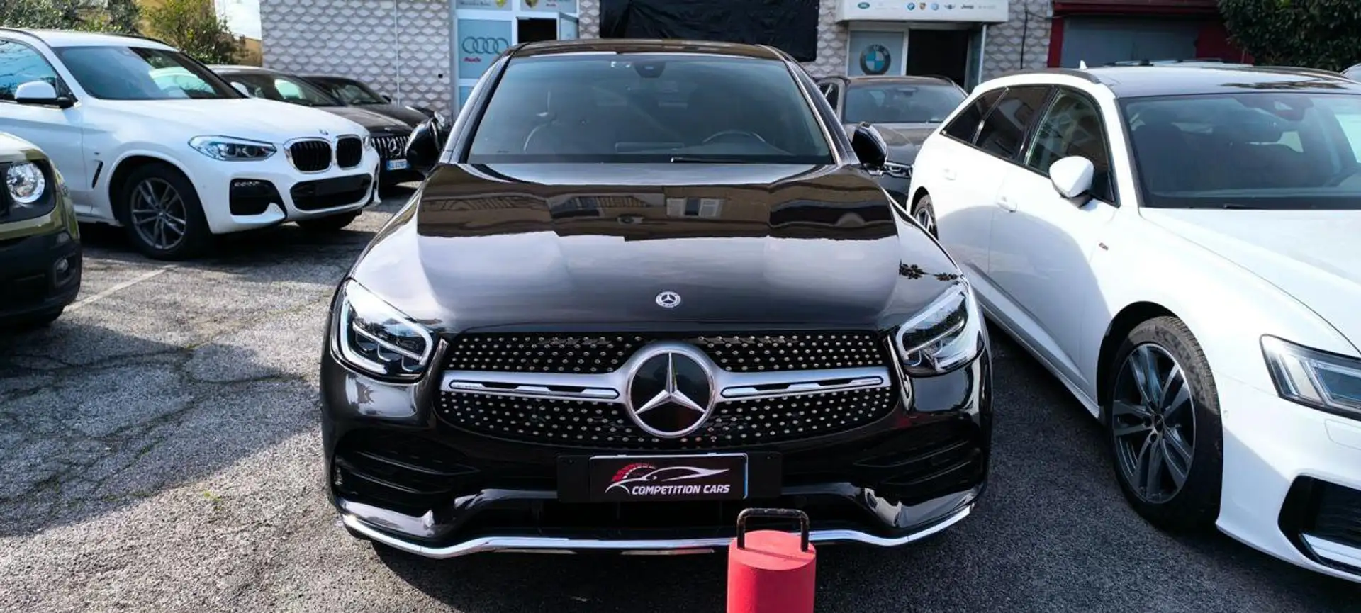 Mercedes-Benz GLC 300 GLC 300 d 4Matic Coupé AMG VIRTUAL NAVI LED DAB Grigio - 2