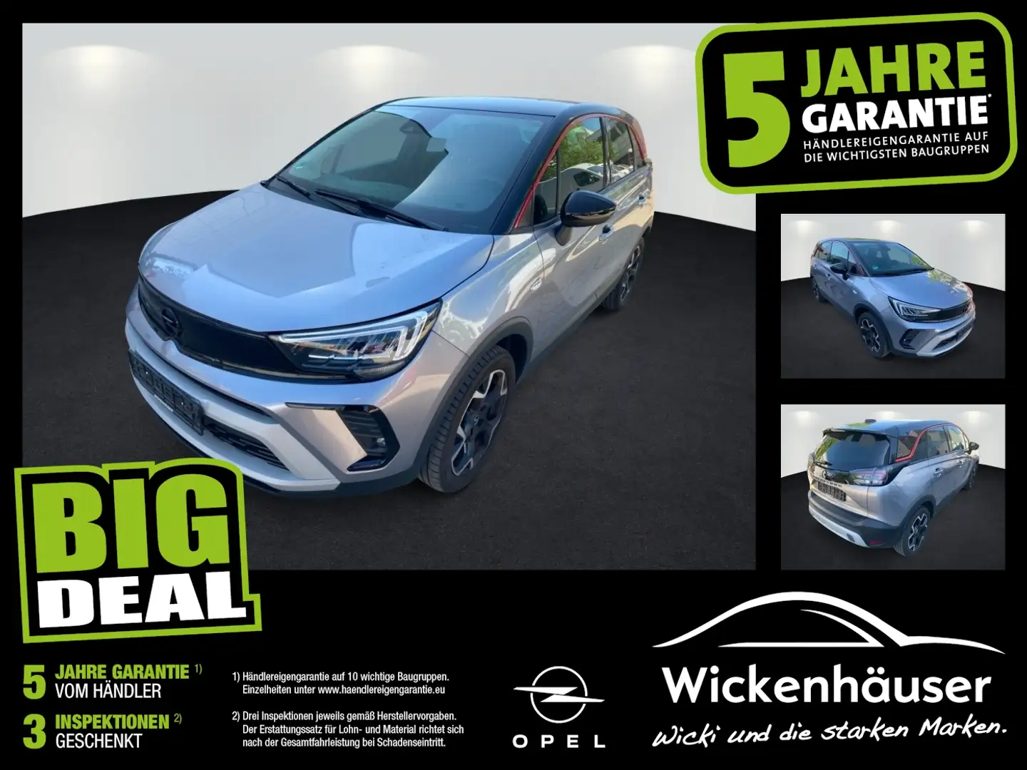Opel Crossland 1.2 Turbo LED SHZ PDC Lenkradheizung Argent - 1