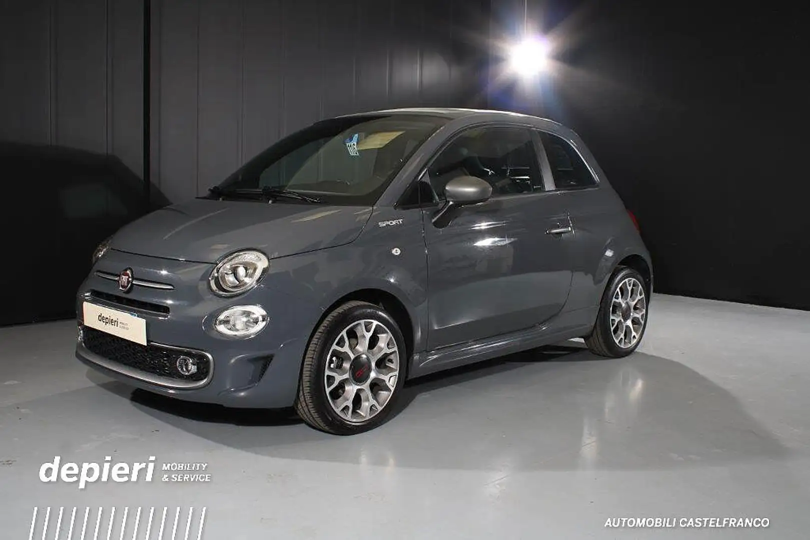 Fiat 500C 1.0 Hybrid Sport -MHEV -Ok Neop Grigio - 1