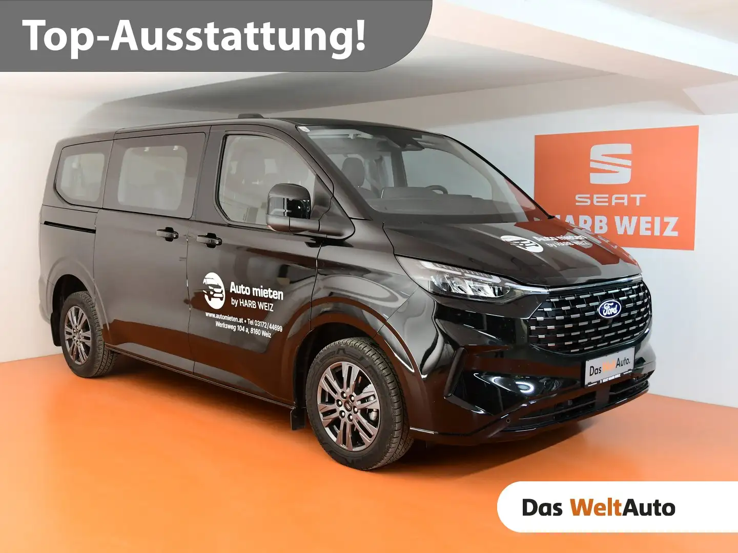 Ford Tourneo Custom Bus 2,0 EcoBlue 320 L1H1 Schwarz - 1