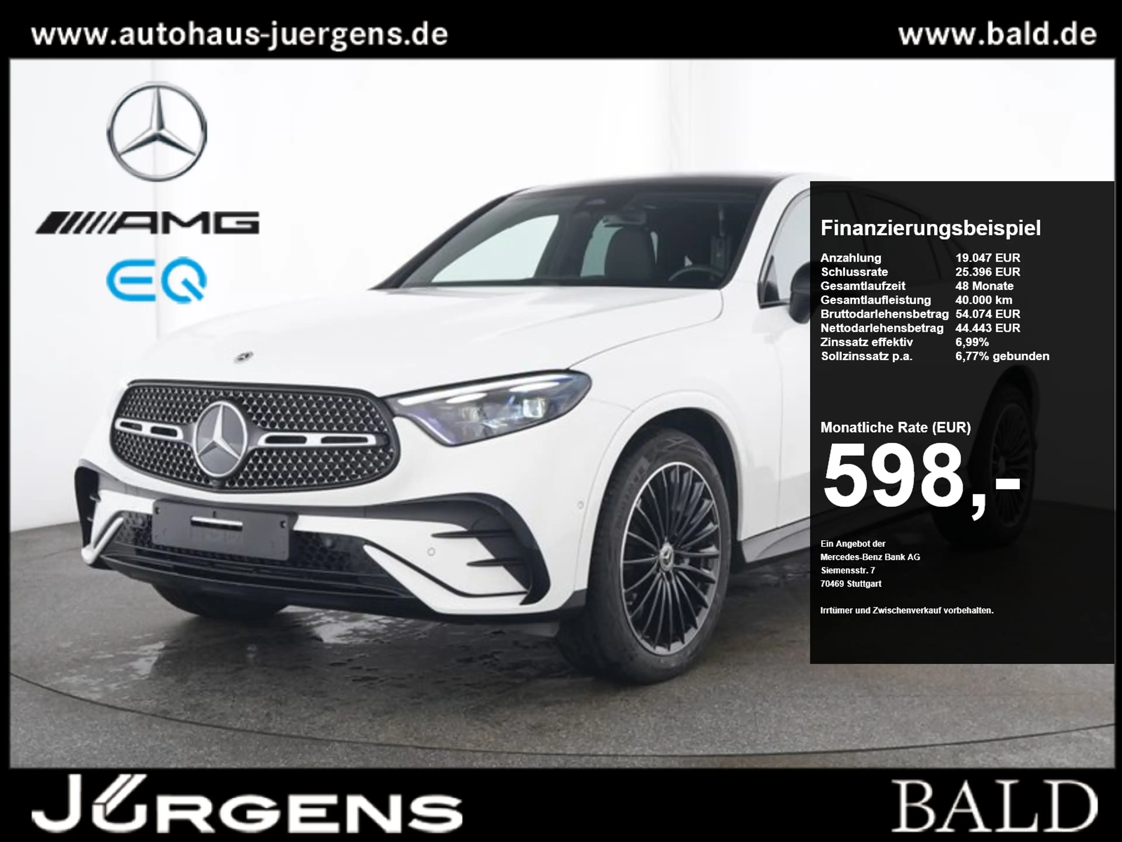 Mercedes-Benz GLC 300 d 4M Coupé AMG-Sport/Pano/Burm/HUD/AHK