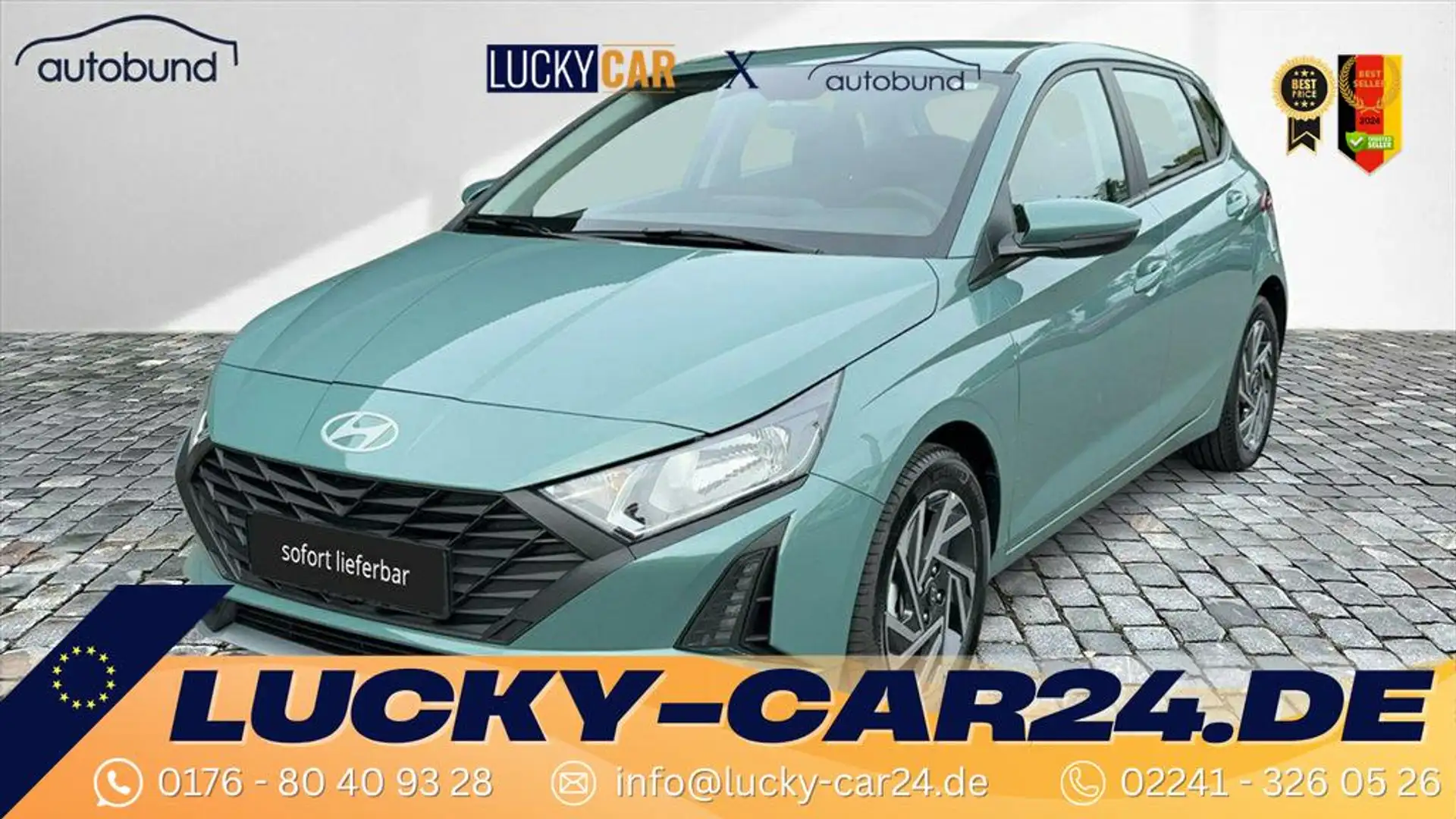 Hyundai i20 WAVE III 1,2 DPI Winterpaket Kamera 58 kW (79 P... Groen - 1
