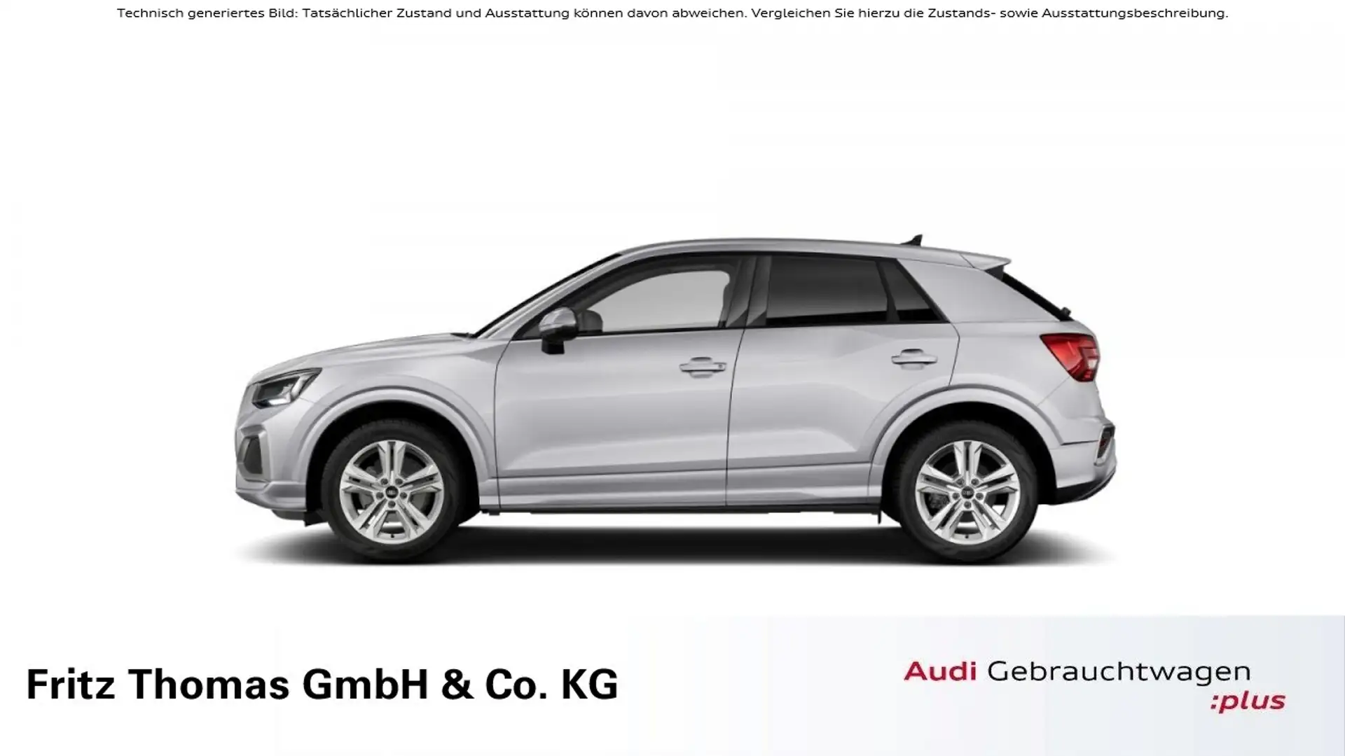 Audi Q2 35 TFSI S tronic advanced LED Navi ACC SHZ Silber - 1