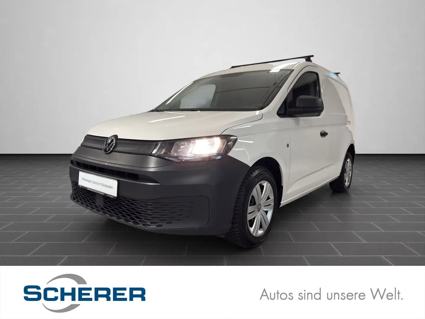 Volkswagen Caddy 2.0 TDI Cargo KR, Klima, Radio, Bluetooth Weiß - 1
