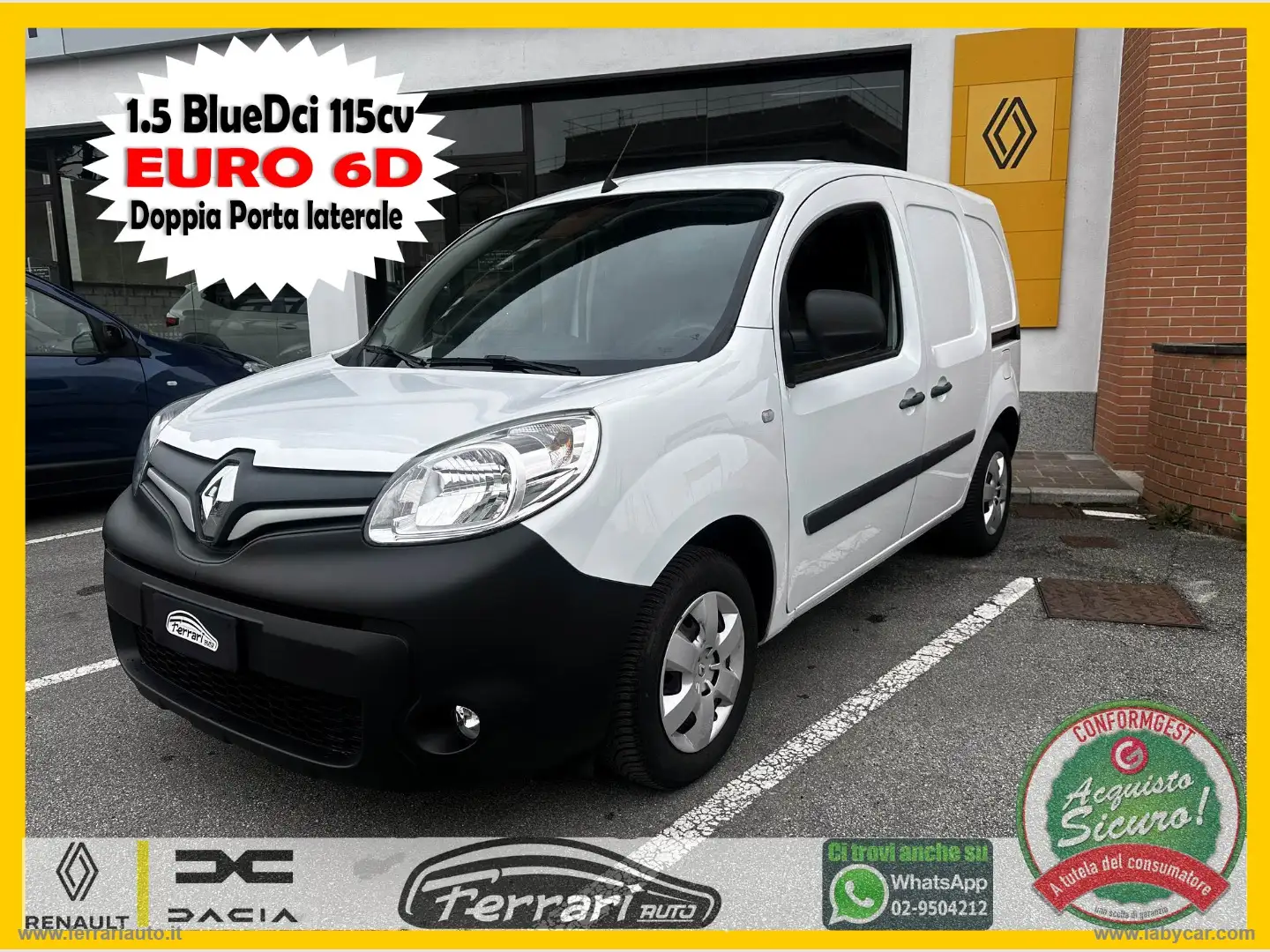 Renault Kangoo Blue dCi 115 Expr. Furgone Ice EURO6Dt Bianco - 1