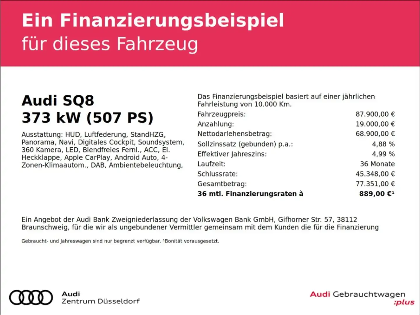 Audi SQ8 4.0 TFSI quattro PANO HD MATRIX 360 ACC B&O Weiß - 2