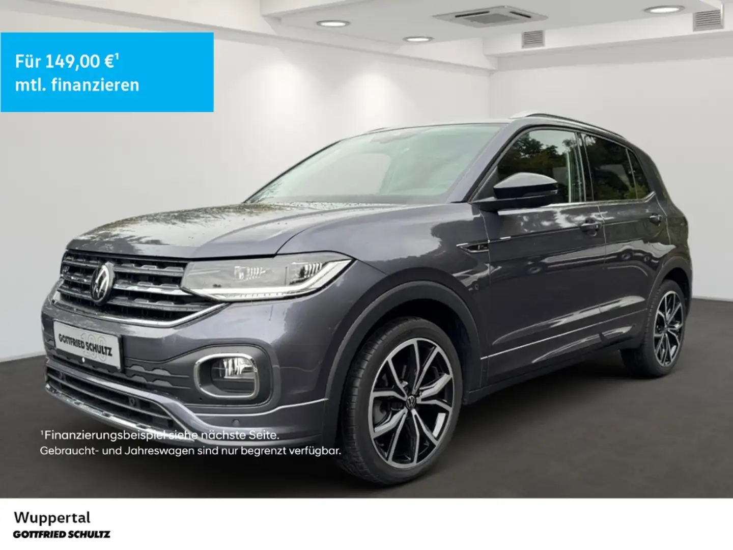 Volkswagen T-Cross 1.5 TSI R-Line DSG NAVI KAM ACC LED SHZ PDC LM Grau - 1
