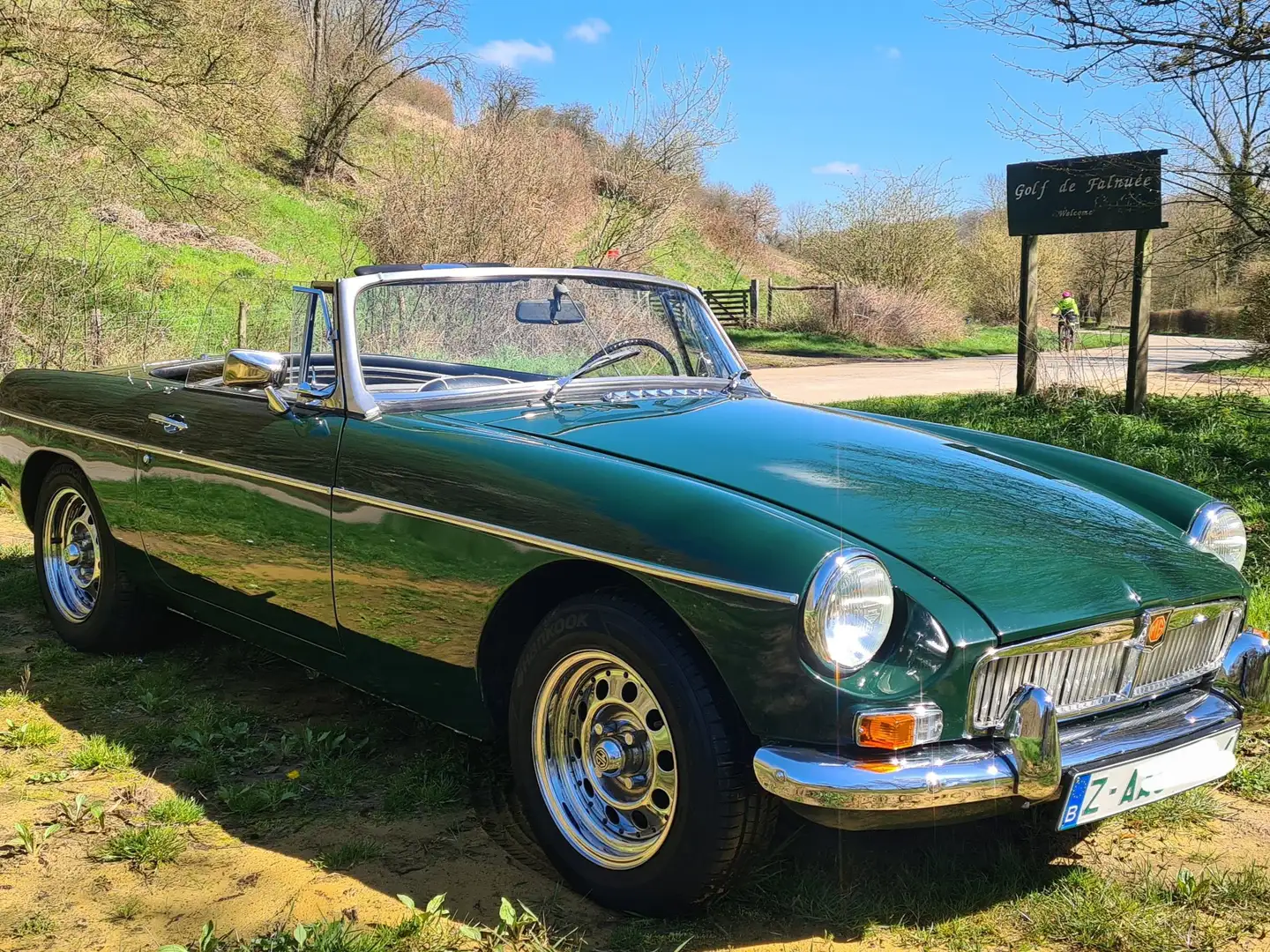 MG MGB 1ere série châssisGHN Total restaurée Zelená - 1