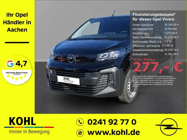 Opel Vivaro Cargo M 1.5 D 120PS AHK Klima Temp PDCv+h