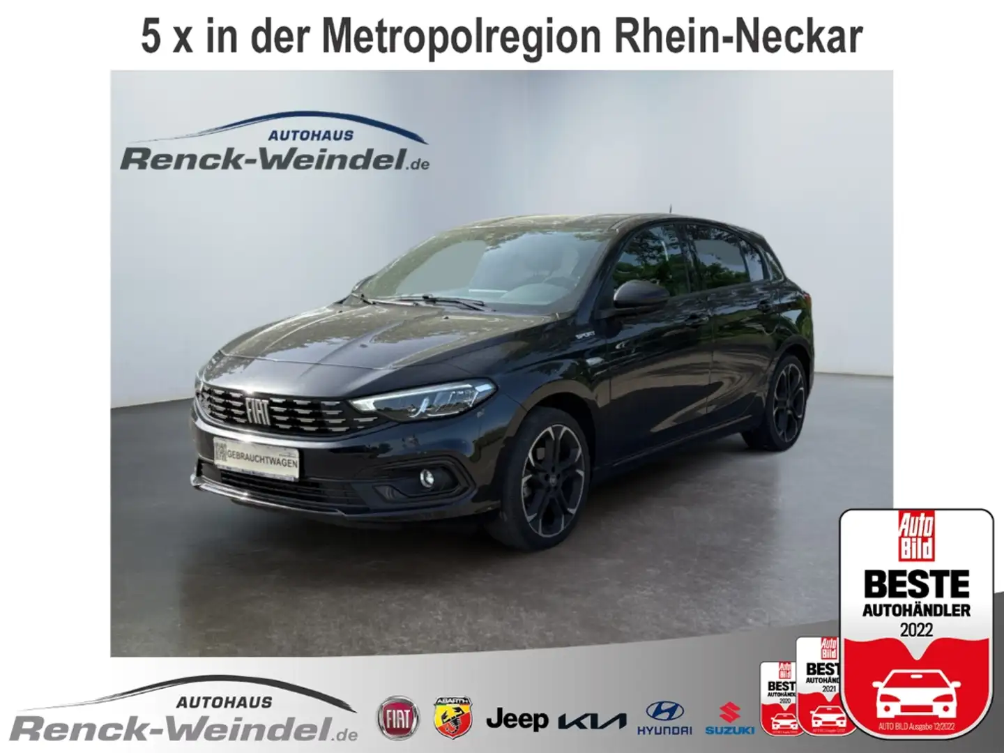 Fiat Tipo City Sport 1.0 Hatchback LED ACC Apple CarPlay And Schwarz - 1