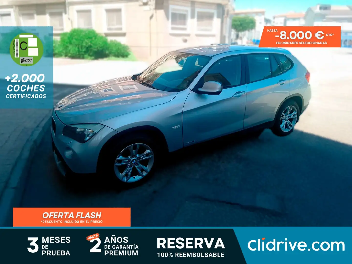 BMW X1 sDrive 18i Gris - 1