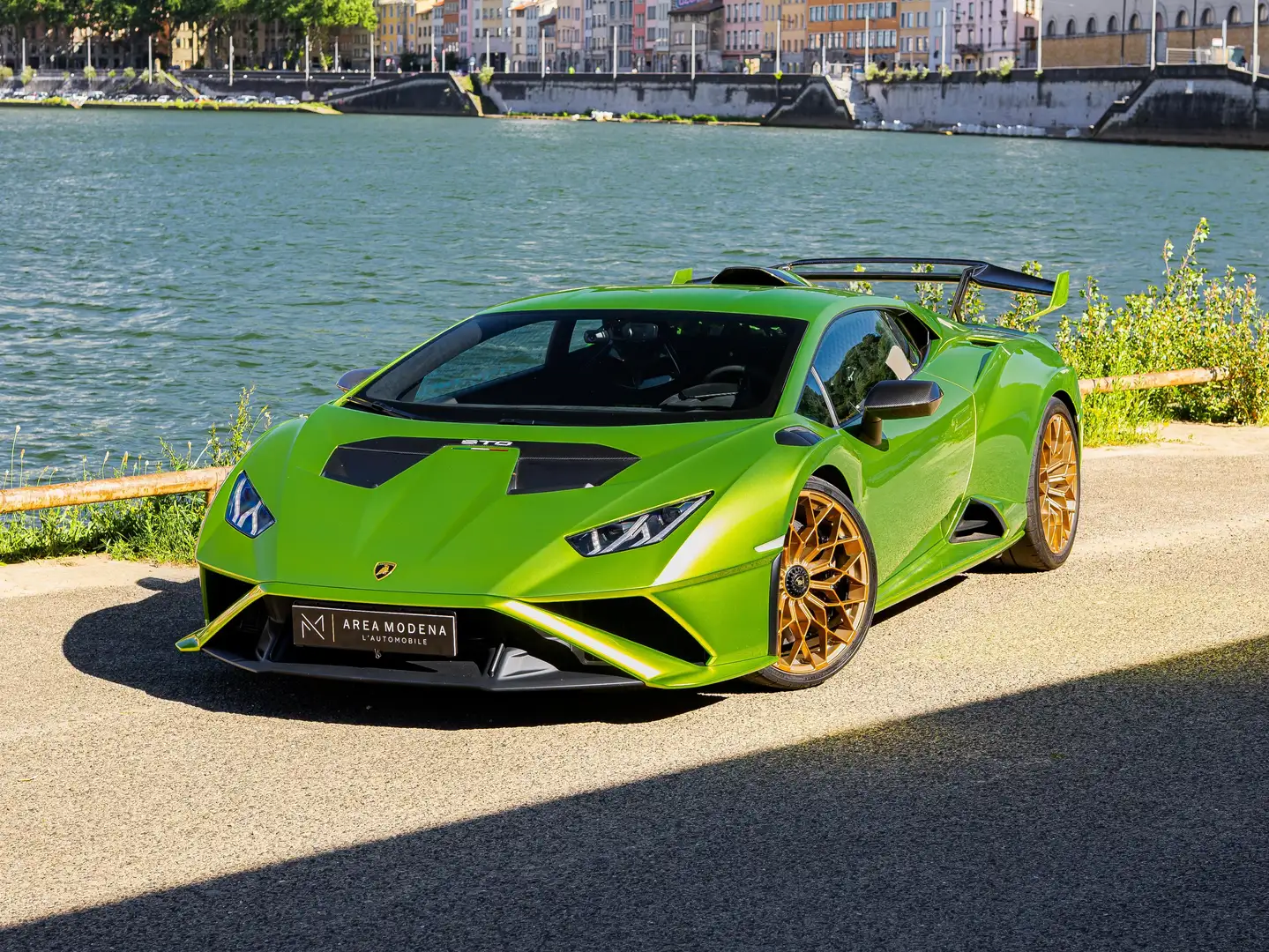 Lamborghini Huracán STO LP640-2 V10 5.2 640 ch - Verde Citrea Verde - 2