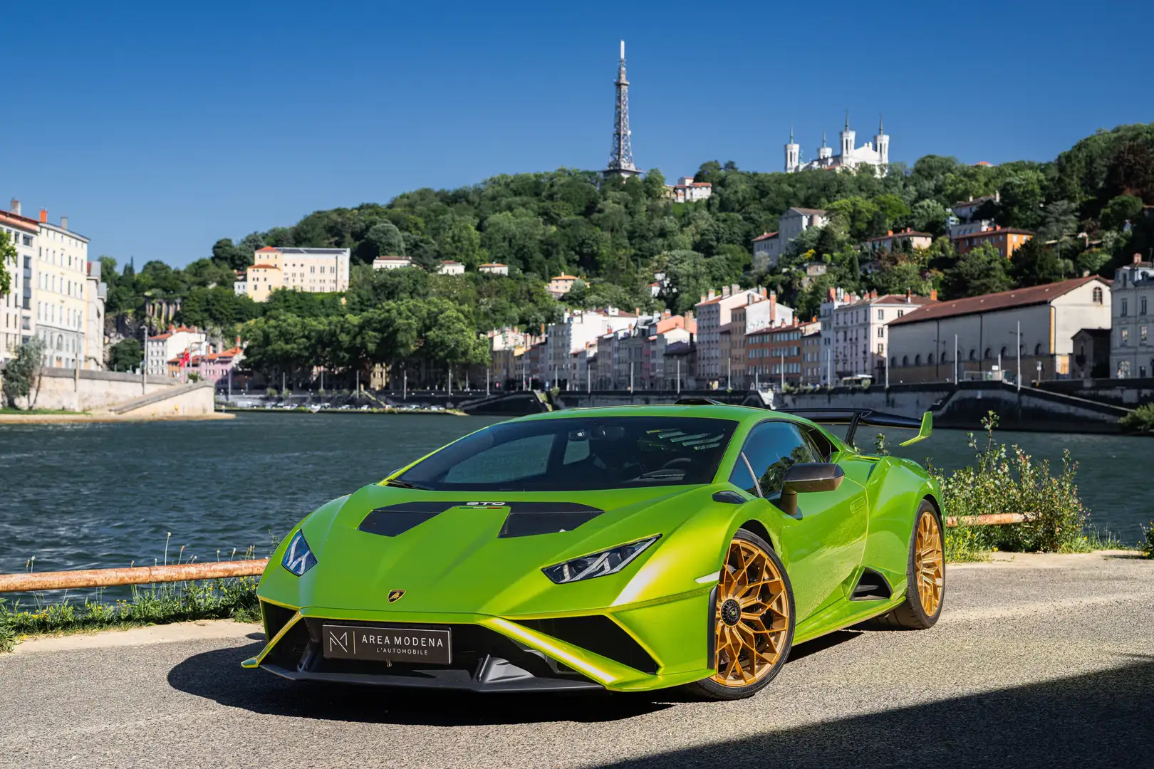 Lamborghini Huracán STO LP640-2 V10 5.2 640 ch - Verde Citrea Verde - 1