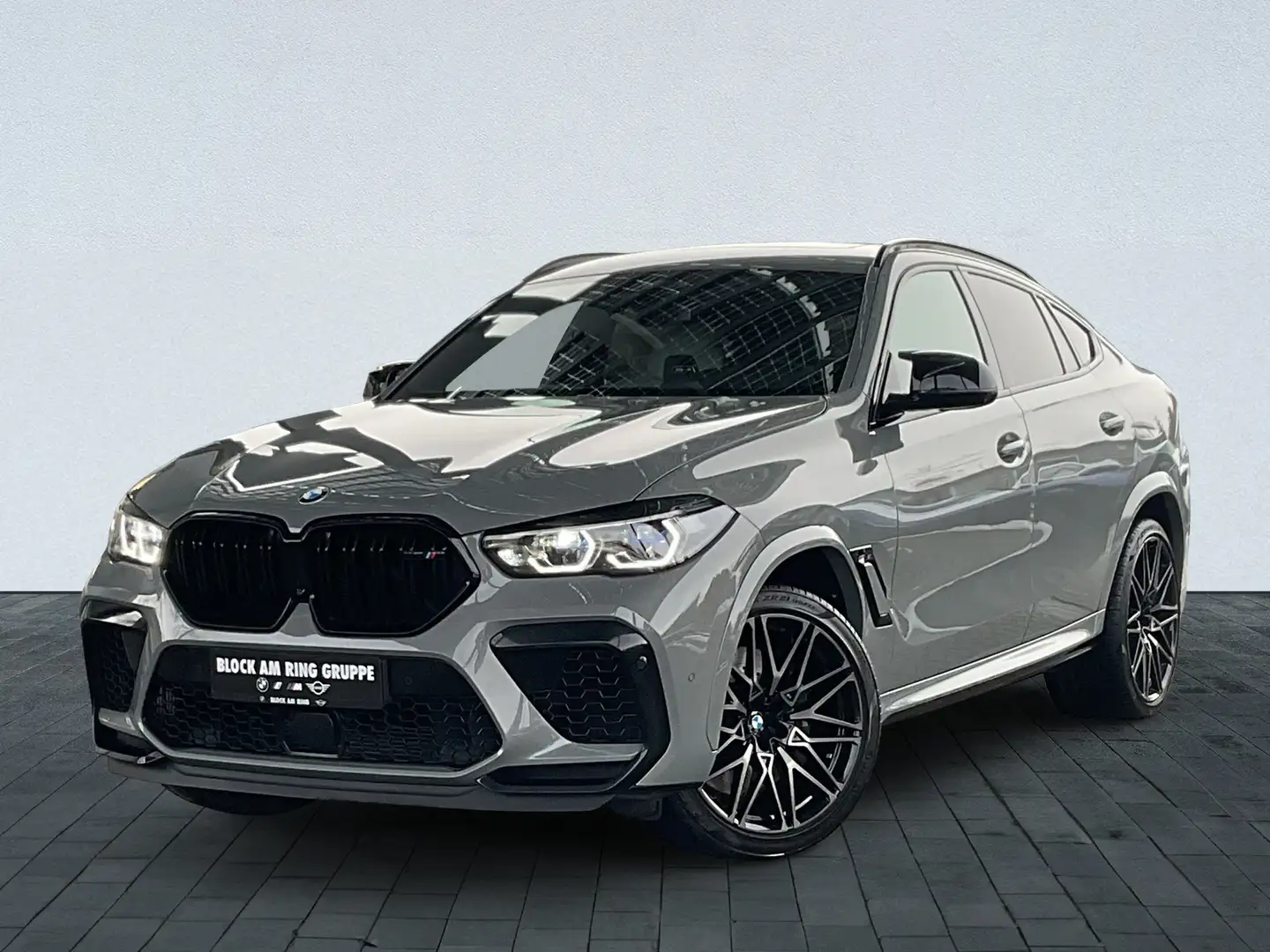 BMW X6 M Competition Laser Pano PA+ H/K Memory SoftCl Gris - 2