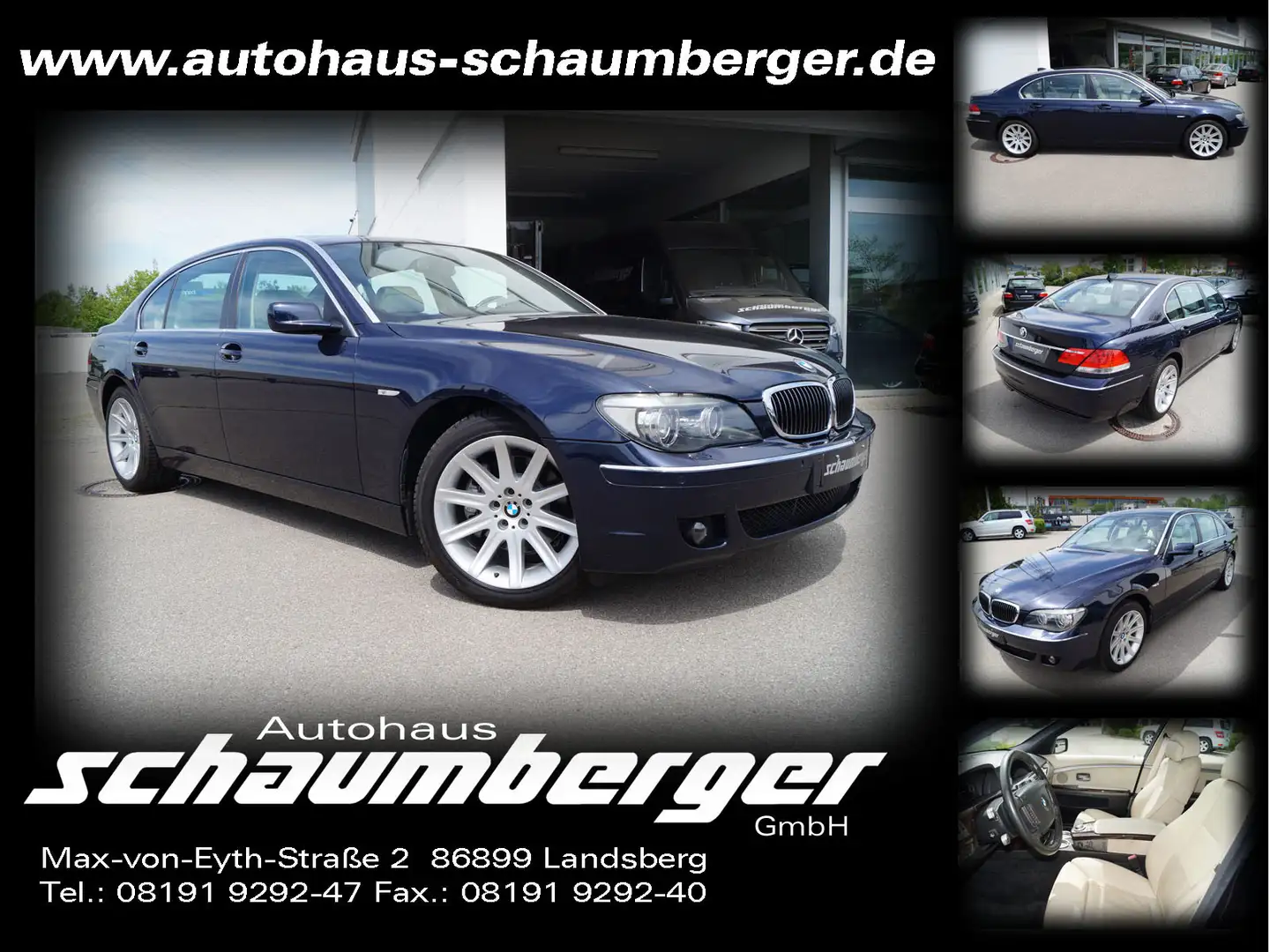 BMW 740 740Li Aut. * Leder * Navi * Xenon * Glasdach * Blau - 1
