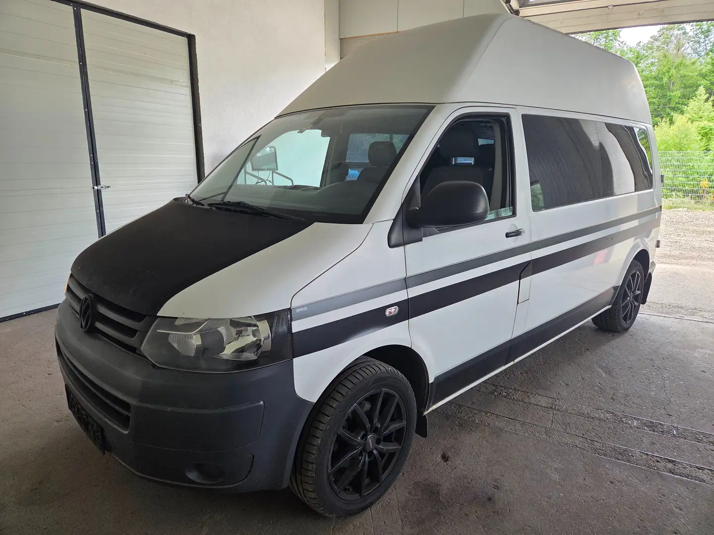 Volkswagen T5 Transporter Kombi-Hochdach lang Blanc - 2