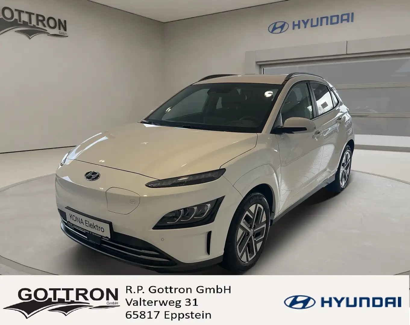 Hyundai KONA Trend Elektro 2WD inkl. Assistenz-Paket Weiß - 1