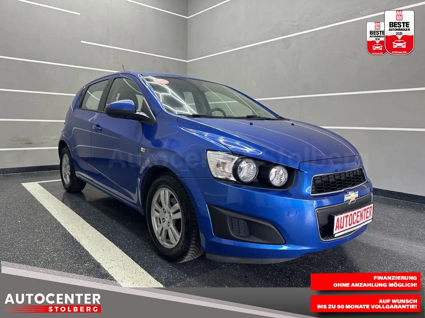 Chevrolet Aveo LT+ "KLIMA-CD-AUX IN-ALU-TÜV NEU" Blau - 2