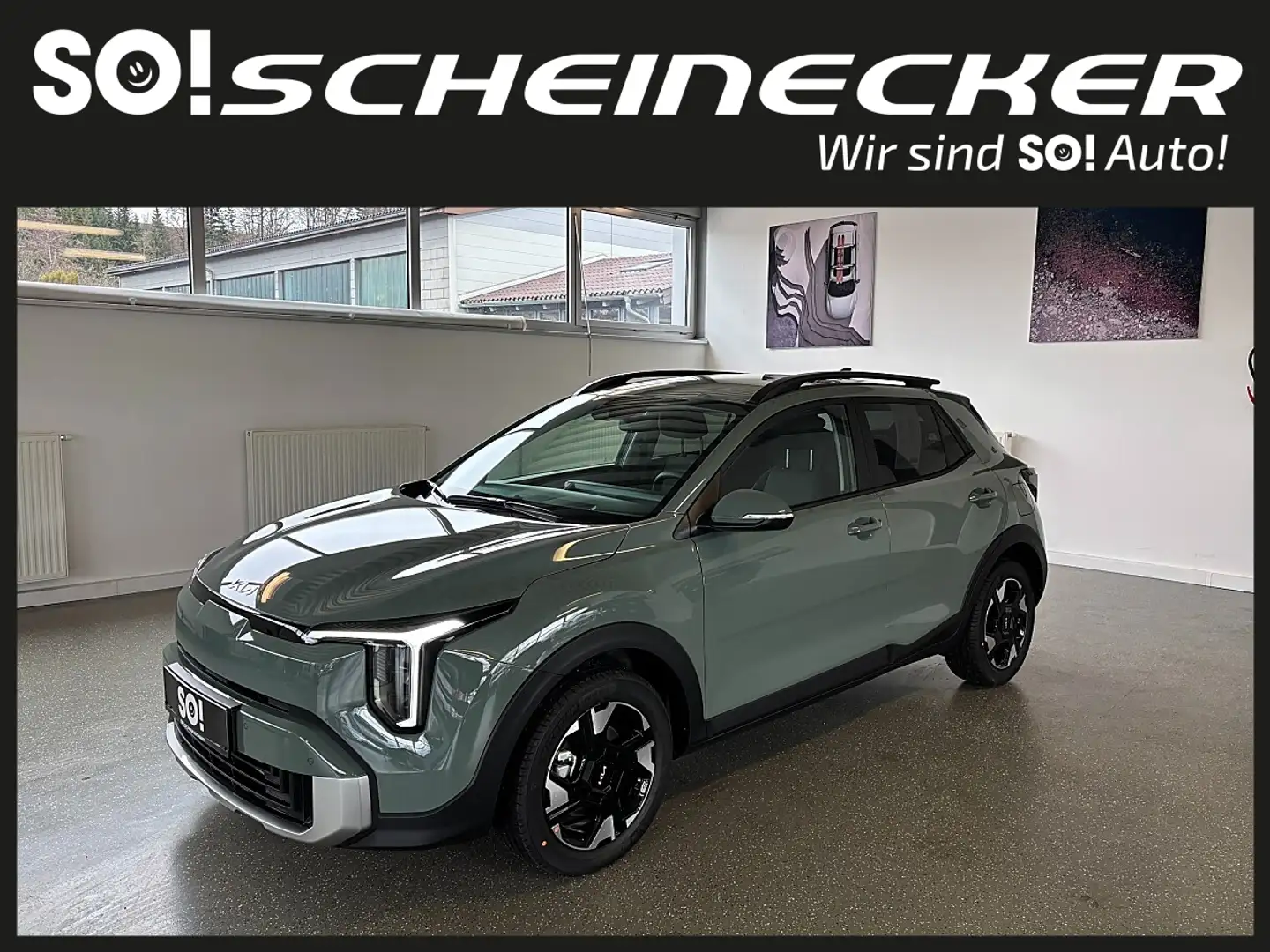 Kia Stonic 1,0 TGDI GPF ISG Silber Grün - 2