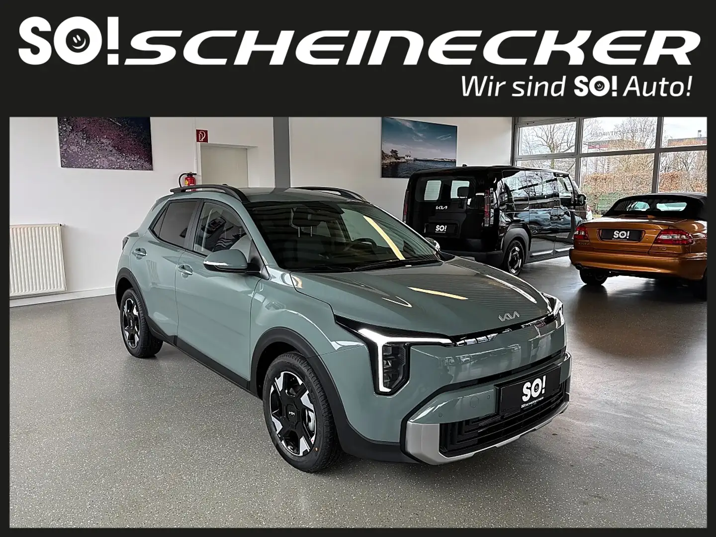 Kia Stonic 1,0 TGDI GPF ISG Silber Grün - 1