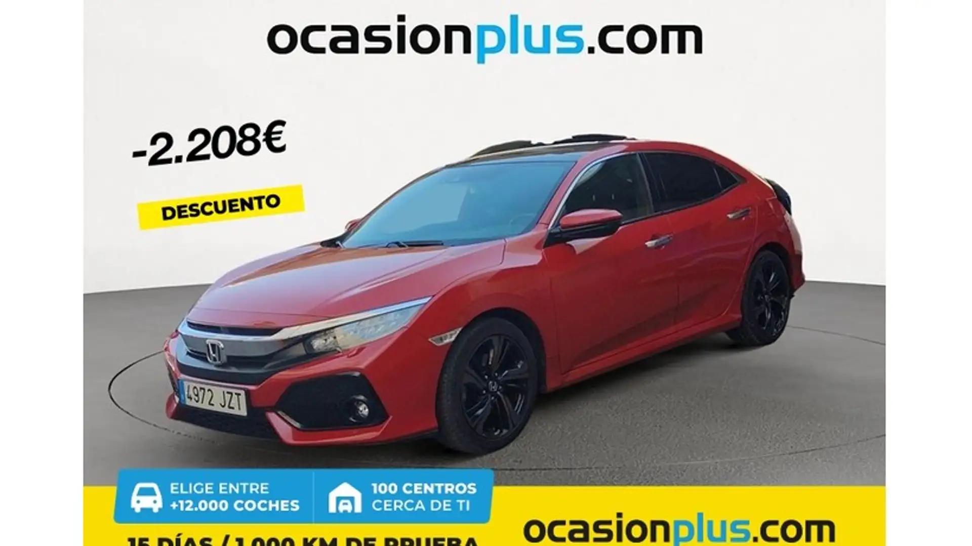 Honda Civic 1.5 VTEC Turbo Prestige CVT Rojo - 1
