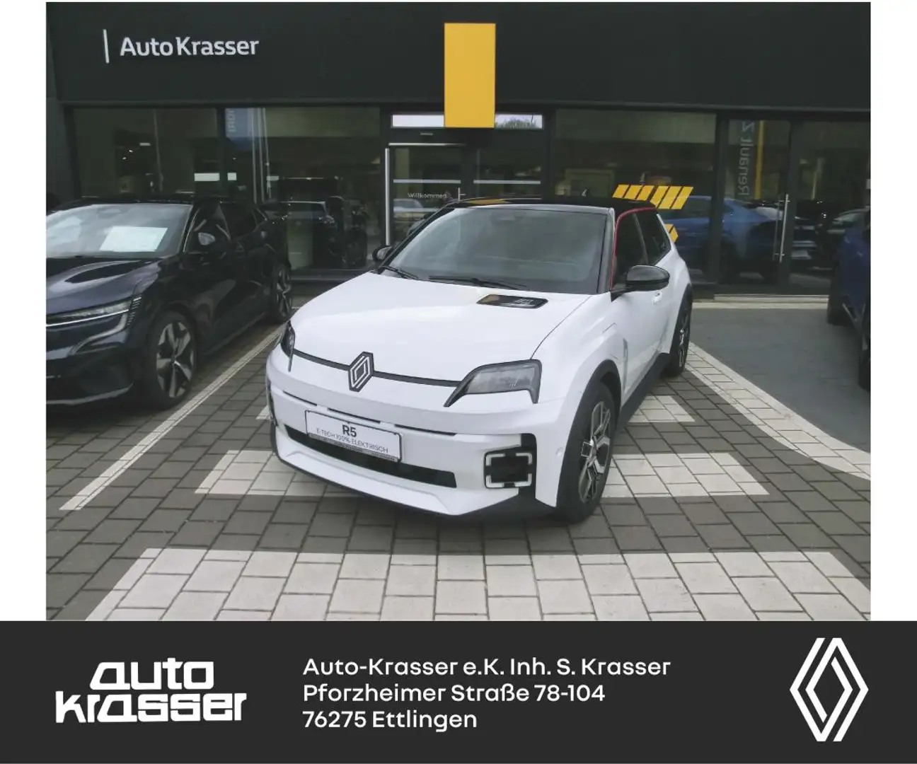 Renault TECHNO 120 PS Batterie 40 KW in Perllmutt Weiß Dac Grün - 1