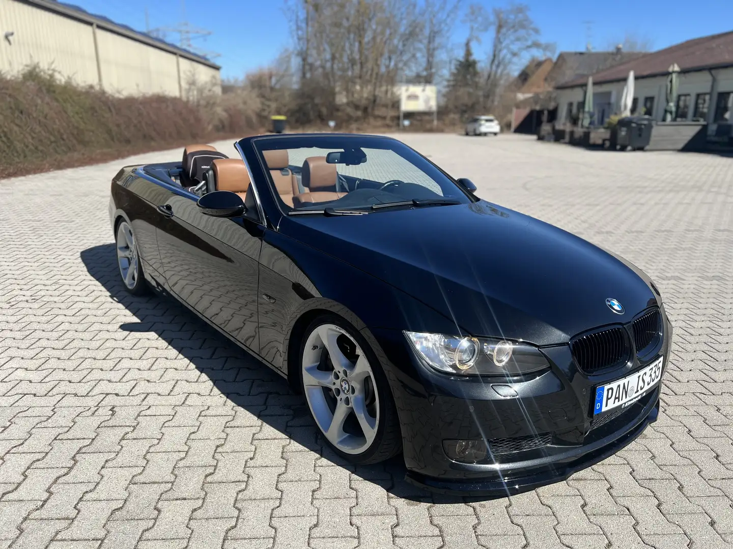BMW 335 335i Cabrio Aut. N54 *Deutsches Fahrzeug*Tüv neu* Schwarz - 2