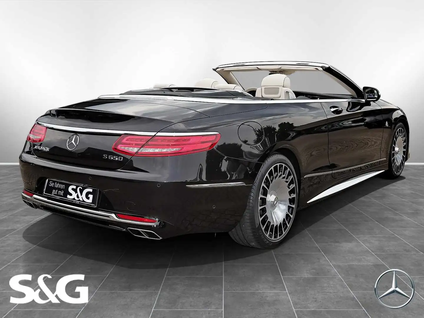 Mercedes-Benz S 650 S Maybach Cabrio+MokkaSchwa+Distro"1of300" Zwart - 2