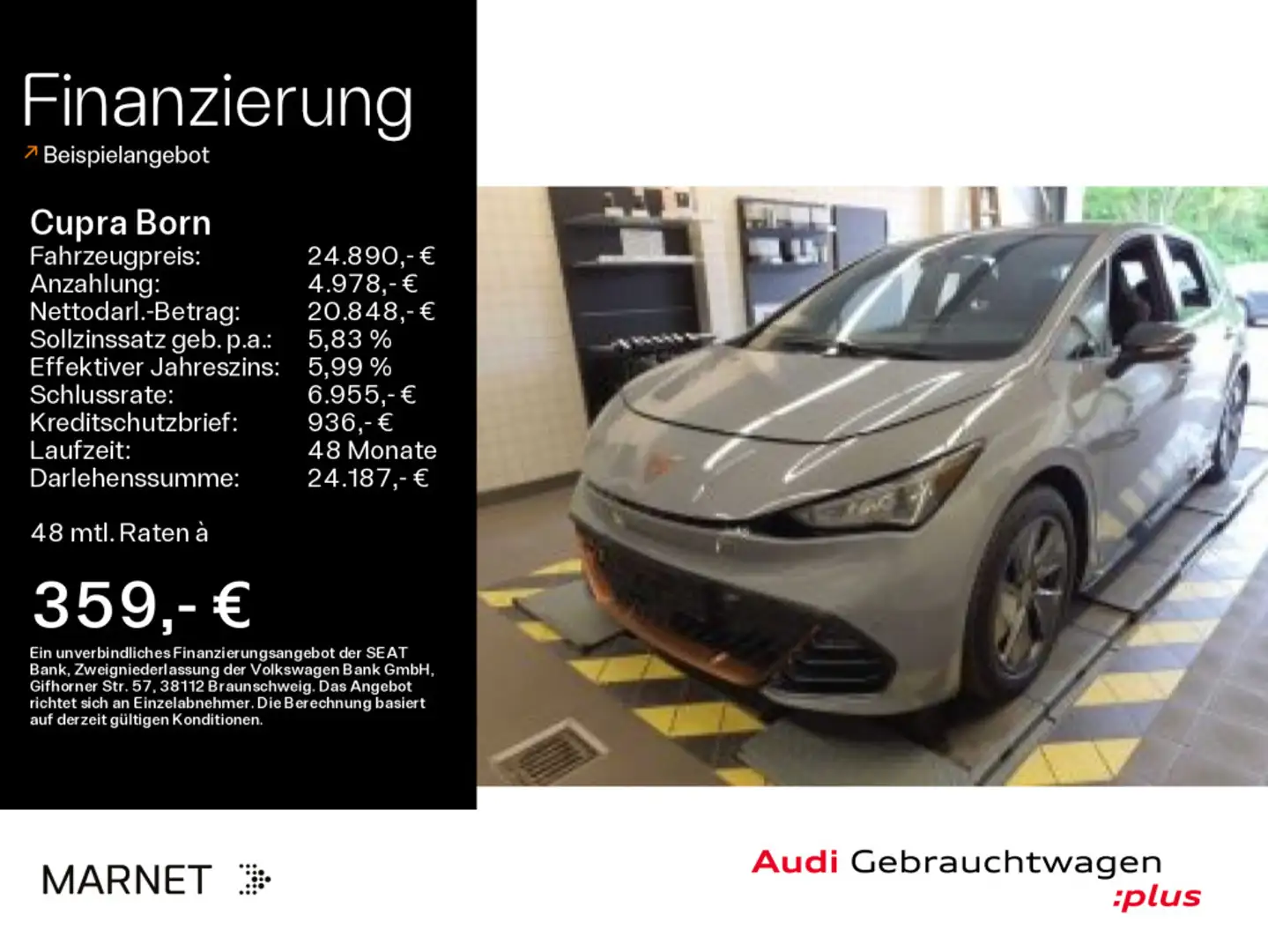 CUPRA Born 150*LED*Alu*PDC*Keyless-Go*Bluetooth*Klima* Gris - 1